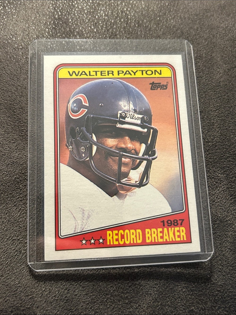 Topps Walter Payton Football Card - Chicago Bears
